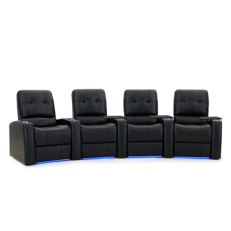 Latitude Run Large Home Theater Curved Row Seating (Row of 4) Wayfair